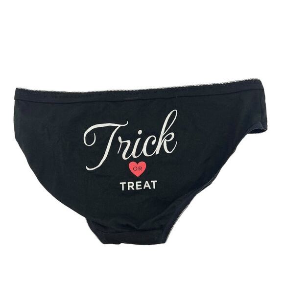 Victoria's Secret Black Sparkle Trick or Treat Hi Cut Leg Panty Size Large - Picture 1 of 4